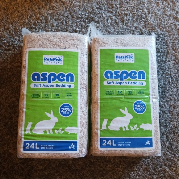 NEW! ASPEN SMALL ANIMAL BEDDING (2-24L Bags) - Picture 1 of 6